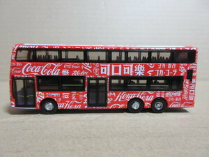 ★新品　★香港の路線バス　Hong Kong Bus　各国語のコカコーラ　広告バス　★タイニー製　長さ 11cm