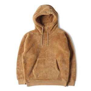 monkey time モンキー タイム パーカー サイズ:M 23AW ハイネック シェルパ パイル パーカー SHERPA STND HOODIE ブラウン トップス