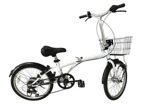 cyma LUCENT 折りたたみ自転車 20-DP-TYPE 20インチ ホワイト 直接お渡し歓迎 LFK613231大