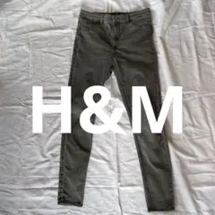 H&Mスキニージーンズ（レディースM）BLACK