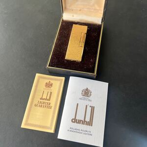 ダンヒル ガスライター dunhill 喫煙具 ゴールドカラー ライター ゴールド ローラー 喫煙グッズ ローラー式★16