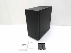 ♪PCケース NZXT H510 Elite CA-H510E-B1 マットブラック/ブラック サイドガラスパネル ATX ミドルタワー 取説あり 1113-14L 〒@140♪