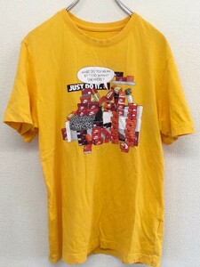 【良品】　THE NIKE TEE　ナイキ　半袖Tシャツ　スニーカーボックス　デザイン　イエロー　メンズ　Sサイズ