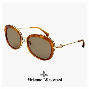 新品 レディース ヴィヴィアン ウエストウッド サングラス 41-5001 c02 54mm Vivienne Westwood セル巻き メタル オーバル バタフライ 型