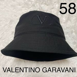 【新品】VALENTINO GARAVANI ヴァレンティノ・ガラヴァーニ Vロゴ バケットハット 58