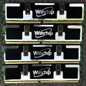 【中古】DDR2メモリ 16GB(4GB4枚組) Whinchip GDE4GB28L250C5-24GK [DDR2-800 PC2-6400]