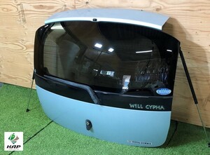 トヨタ☆WiLL／ウィル サイファ　NCP70　純正　リアゲート／バックドア　ライトアクアマイカメタリック／772　【個人宅配送不可】