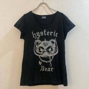 HYSTERIC GLAMOUR/ヒステリックグラマー 半袖Tシャツ ブラック 黒 レディース F