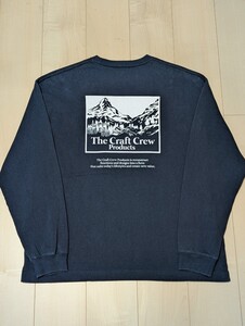 THE CRAFT CREW PRODUCTS ロンT ヘビーウェイト ファンクショナルファブリック ビッグシルエット バックプリント 長袖Tシャツ 古着