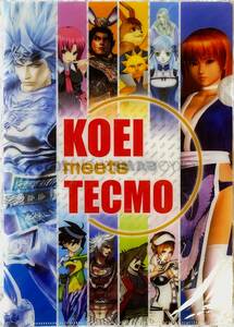 非売品 KOEI meets TECMO A4クリアファイル TOKYO GAME SHOW 2008