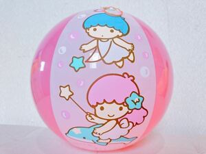 ★サンリオ リトルツインスターズ ビーチボール 空気ビニール風船 空ビ キキララ Sanrio LITTLE TWIN STARS Pool toys beach ball 浮き輪