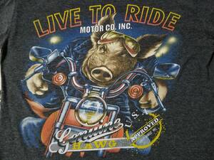 当時物 USA製 90s 80s ビンテージ オリジナル MOTOR CYCLE 両面 プリント Ｔシャツ HARLEY DAVIDSON ハーレーダビッドソン バイク イーグル