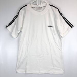 90s 銀タグ adidas アディダス 半袖Tシャツ ホワイト フィリピン製 コットンポリ Sサイズ