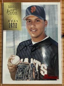 1997 Bowman Certified auto Black Ink Russ Ortiz autograph ラス・オルティス 直筆サイン