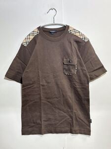 40-33 BURBERRY LONDON ノバチェック Tシャツ　ブラウン 160A