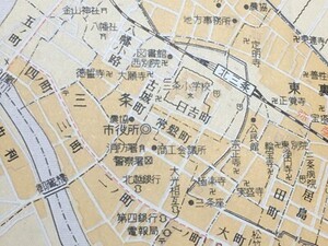 lk古本【地図帳】新潟県 昭和39年 ※難あり [新潟 長岡 高田 三条 新発田 柏崎 新津 小千谷市全図＋拡大図（劇場・映画館入り） 町名一覧