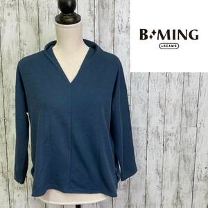 B:MING by BEAMS★ビーミング by ビームス★レディース Vネック カットソー ブラウス★サイズF　5-146　