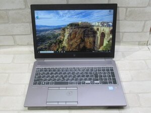 ▲08019 Ω 新TNPC1 0949m 保証有 HP ZBook 15 G5【 Win10 Pro / i7-8750H / 16.0GB / SSD:512GB 】Quadro P1000 ※AC無