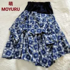 新品タグ付☆萌☆MOYURU.モユル変形バルーンスカート　麻混　M〜L