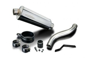 DELKEVIC スリップオンステンレスオーバルマフラー★TRIUMPH SPEED TRIPLE 955i 2002-2004 350mm KIT04CR