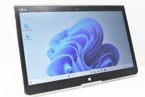 1円スタート タブレットPC Windows11 富士通 Arrows Tab Q736 Core i5 6300U SSD128GB メモリ4GB 13.3インチ カメラ タッチパネル