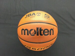 ★１円スタート★バスケットボール★5号 molten モルテン 人工皮革 ミニバスケットボール 中古品 小学生用 キッズ JB5000 B5C5000