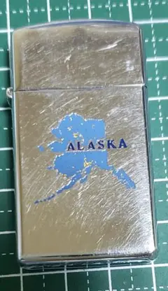 ZIPPO ALASKA MAP アラスカ州 地図  スリムタイプー 廃版激レア