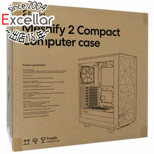 Fractal Design ミドルタワーPCケース Meshify 2 Compact TG FD-C-MES2C-03 ブラック/ライト [管理:1000028282]
