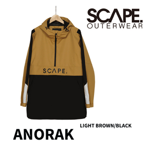 ☆最終値下げ☆ 20％OFF 23-24【 SCAPE 】エスケープ　ANORAK JACKET　アノラックジャケット　メンズ　ウェア　LBW/BLK　 正規販売店