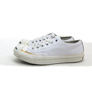 a■【22.5cm】コンバース/CONVERSE 1B984 レザー ジャックパーセル スニーカー 白/LADIES/22【中古】