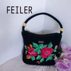 【美品❣】FEILER　フェイラー　ワンショルダー　ゴールド　薔薇