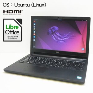 ■DELL Latitude 3570■Core i3-6100U/HDD 500GB/メモリ8GB/Ubuntu(Linux)/無線LAN/15.6型