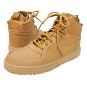 ナイキ NIKE 美品 Court Borough Mid Winter AA0547-700 スニーカー コート バーロウ ミッド ウィンター シューズ US9 27cm 茶 ブラウン メ