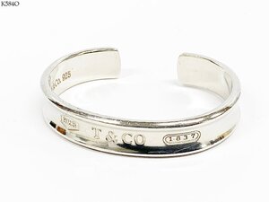 TIFFANY＆Co. 1837 ナロー 925 ティファニー バングル シルバー アクセサリー ブレスレット K584OA