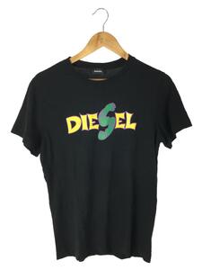 DIESEL◆Tシャツ/-/コットン/BLK/無地