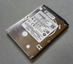 TOSHIBA ノート用内蔵HDD 7mm 7200rpm 500GB MQ01ACF050 SATA・動作品【ジャンク？・送料込み】