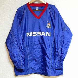 (^w^)b 公式 横浜 マリノス Yokohama F Marinos 80s 90s ヴィンテージ サッカー ゲーム シャツ ピステ NISSAN MATSUDA 3 ブルー M-L 9336FE