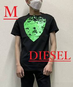 ディーゼル　Tシャツ 2524　Mサイズ　ブラック　新品 タグ付　プレゼントにも　DIESEL　T-DIEGOR-G11　A09015 0PITA　スリム　フィット