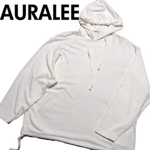 22SS AURALEE オーラリー LIGHT FLOWY SWEAT PARKA スウェット パーカー 5 白 ホワイト A22SP01LU