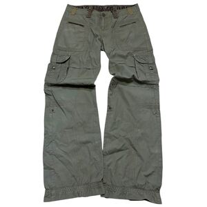 archive japanese label gimmick Cargo Flare pants カーゴパンツ 00