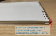 A4 短辺とじ用 ツイストノートの ぶかぶかを回避するための板