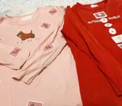 PINK HOUSE & WONDER WORLD 長袖Tシャツセット