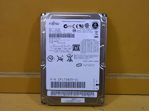 △D/067●富士通 FUJITSU☆2.5インチHDD(ハードディスク)☆40GB SATA150 5400rpm☆MHV2040BH☆中古品