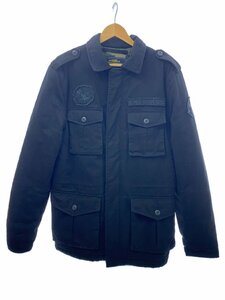 ALPHA INDUSTRIES◆フライトジャケット/S/コットン/BLK/アルファインダストリーズ