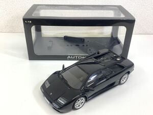 AUTOart オートアート 1/18 Lamborghini Diablo 6.0 車 ミニカー 模型 黒 箱 台座 コレクション ホビー フィギュア 現状品 KD