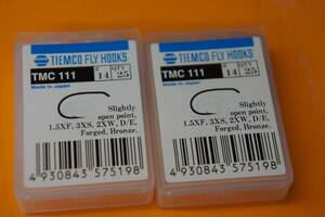 TIEMCO　ティムコ　フライフック　TMC111　２個セット　サイズ＃14　20本入り