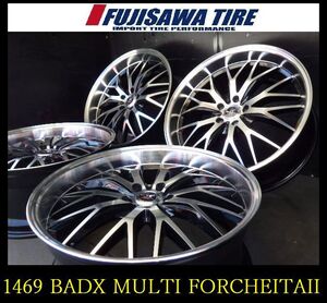 【1469】★T56109034◆BADX MULTI FORCHEITAII◆21x9J 5穴 PCD114.3 +38◆4本◆アルファード ヴェルファイア エルグランド など