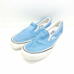 ◇ Θ VANS ヴァンズ ローカットスニーカー サイズ24 ブルー ホワイト レディース E