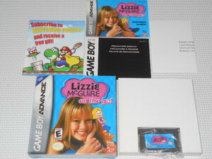 GBA★LIZZIE McGUIRE on the go 海外版 北米版 端子清掃済★箱付・説明書付・ソフト付