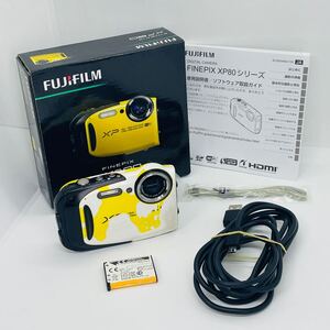 FUJIFILM デジタルカメラ XP80 イエロー 